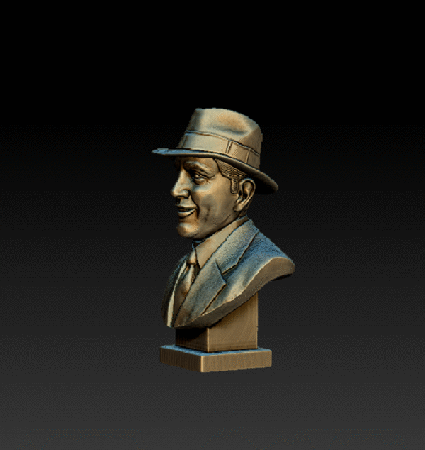Modelo 3D Busto Carlos Gardel para impresión 3D - Image 6