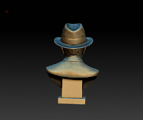 Modelo 3D Busto Carlos Gardel para impresión 3D - Image 4