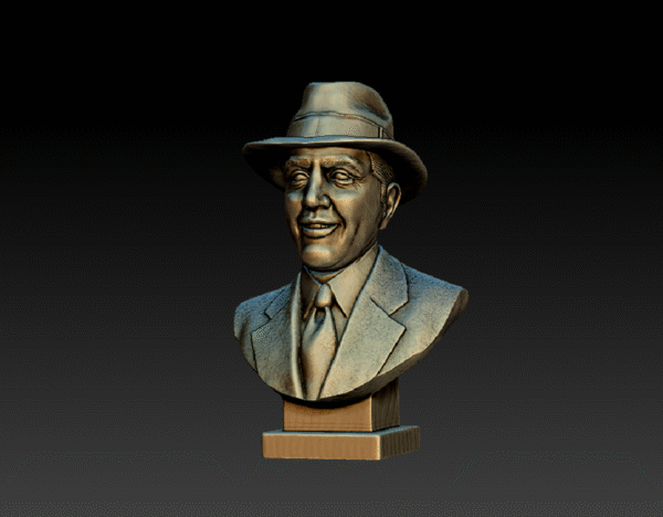 Modelo 3D Busto Carlos Gardel para impresión 3D - Image 3