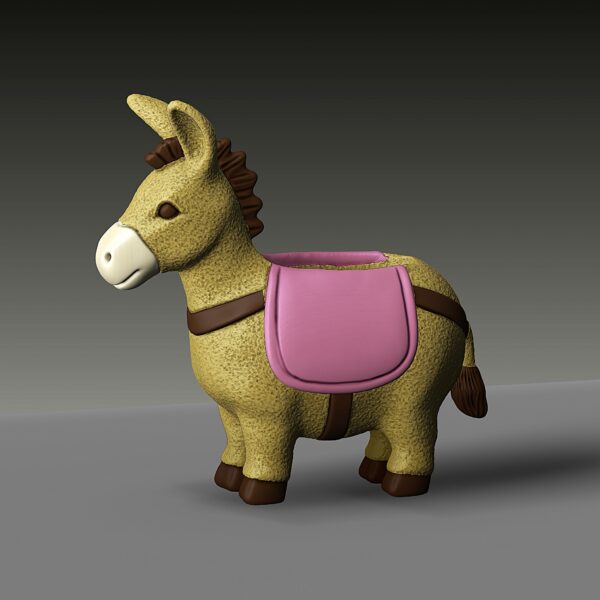 Maceta de cactus con forma de burro - Image 2
