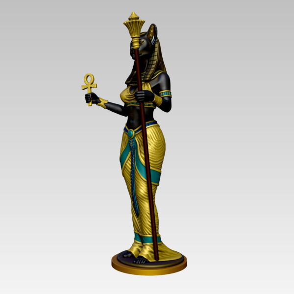 Estatua de la diosa egipcia Bastet modelo 3D STL - Image 9