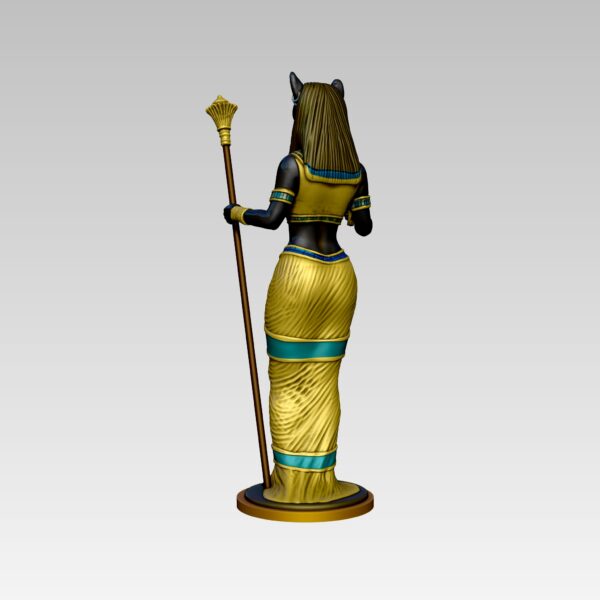 Estatua de la diosa egipcia Bastet modelo 3D STL - Image 8