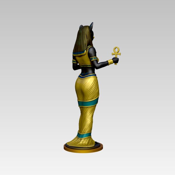 Estatua de la diosa egipcia Bastet modelo 3D STL - Image 7