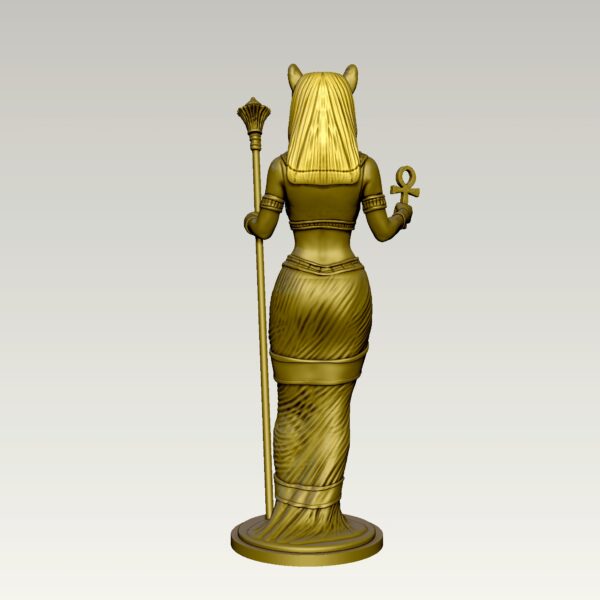 Estatua de la diosa egipcia Bastet modelo 3D STL - Image 5