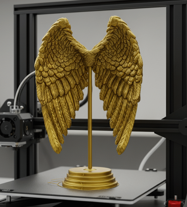 Alas de Ángel objeto decorativo para imprimir en 3D - Image 2