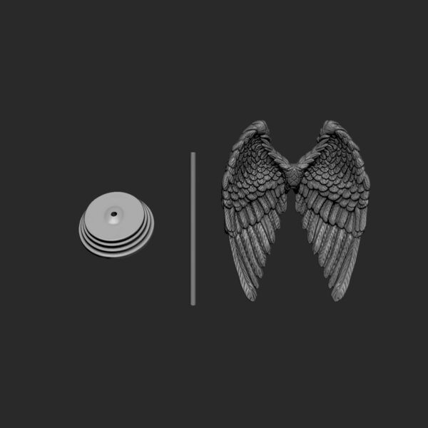 Alas de Ángel objeto decorativo para imprimir en 3D - Image 9