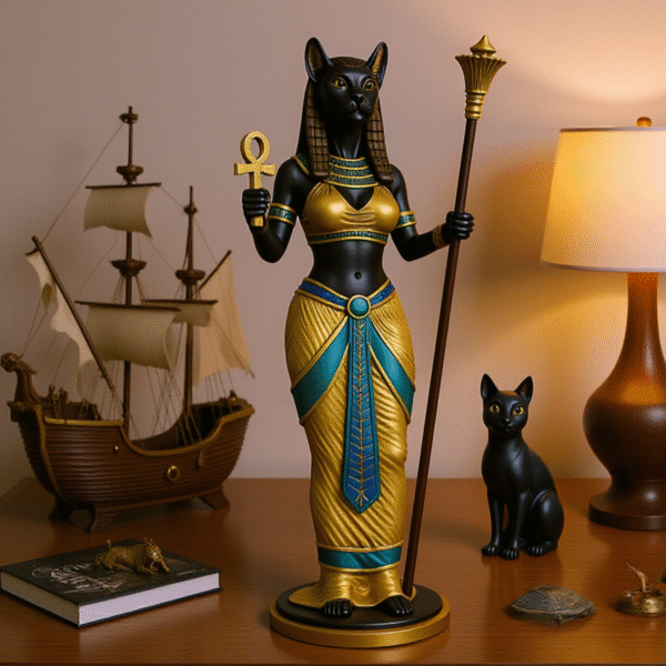 Estatua de la diosa egipcia Bastet modelo 3D STL
