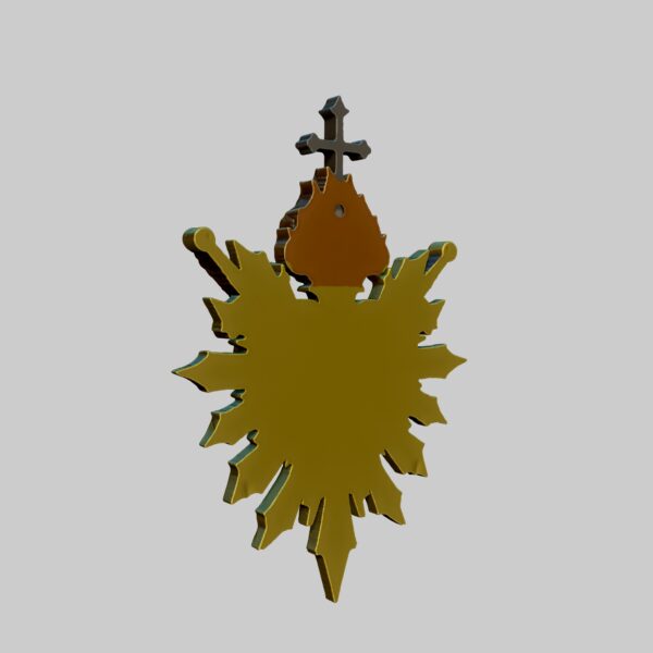Adorno de pared de corazón atravesado por dos espadas - Image 6