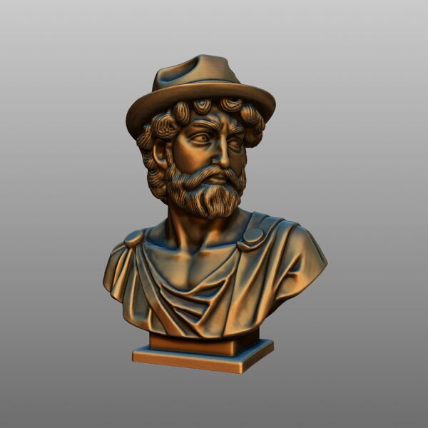 Busto decorativo de David en estilo hipster - Image 3