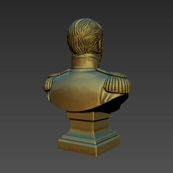 Archivo STL busto de San Martin para impresión 3D - Image 4