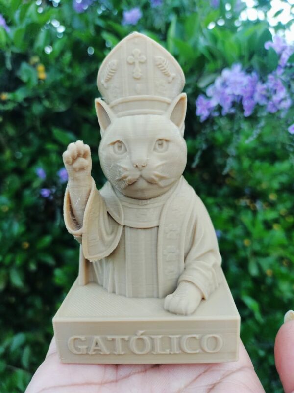 Busto de un católico - lindo gato religioso - Image 11