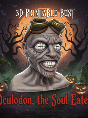 Oculodon el Devorador de Almas – Busto de terror para impresion en 3D