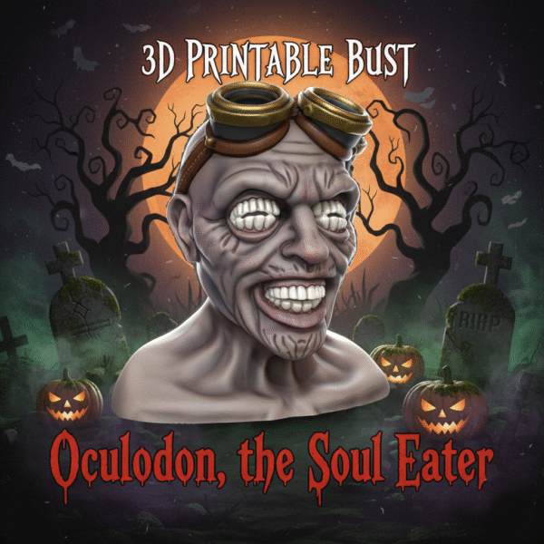 Oculodon el Devorador de Almas – Busto de terror para impresion en 3D