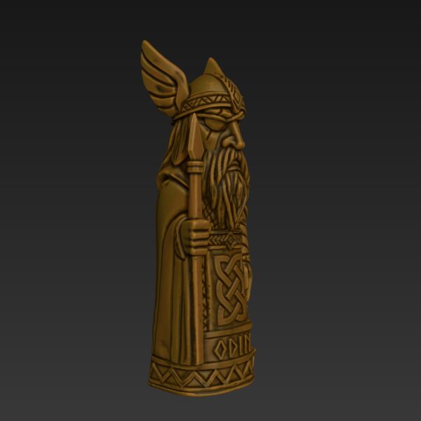 Estatua de estilo tótem de Odín - Image 4