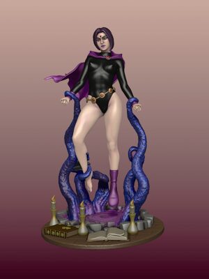Figurilla de Raven para impresion 3D, incluye version NSFW