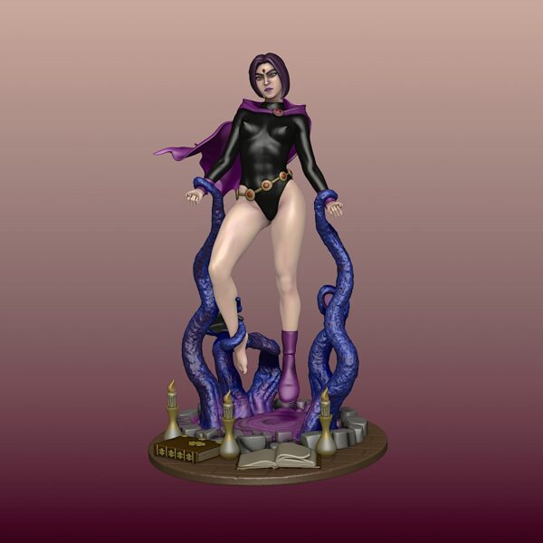 Figurilla de Raven para impresion 3D, incluye version NSFW