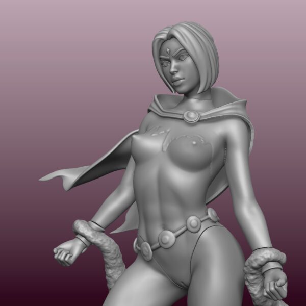Figurilla de Raven para impresion 3D, incluye version NSFW - Image 13