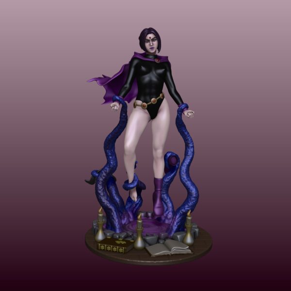 Figurilla de Raven para impresion 3D, incluye version NSFW - Image 3