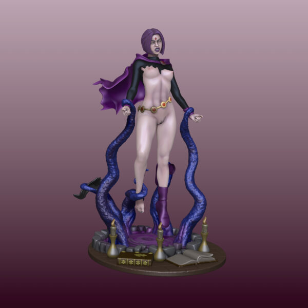 Figurilla de Raven para impresion 3D, incluye version NSFW - Image 7