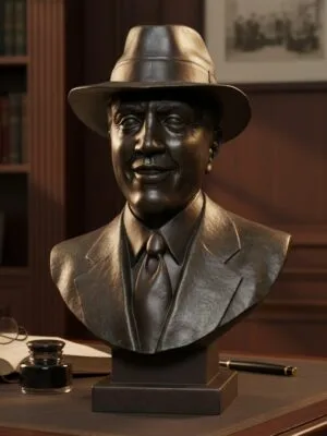 busto Carlos Gardel stl para impresion 3D