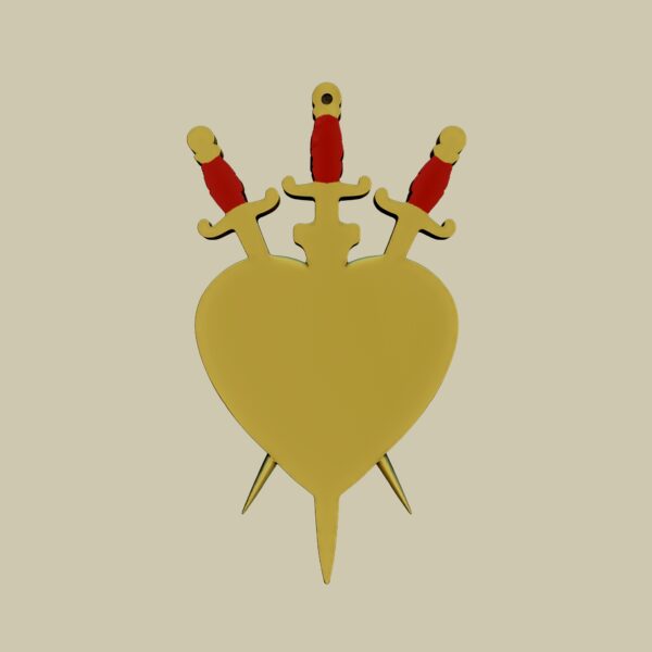 sagrado corazón, tres de espadas, gotico. - Image 6
