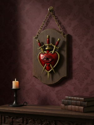 sagrado corazón, tres de espadas, gotico.