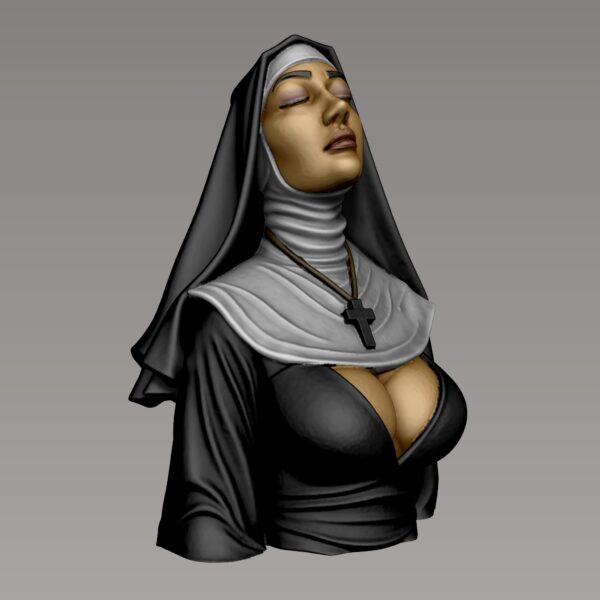 Busto de monja sexy, modelo 3D imprimible - Image 7