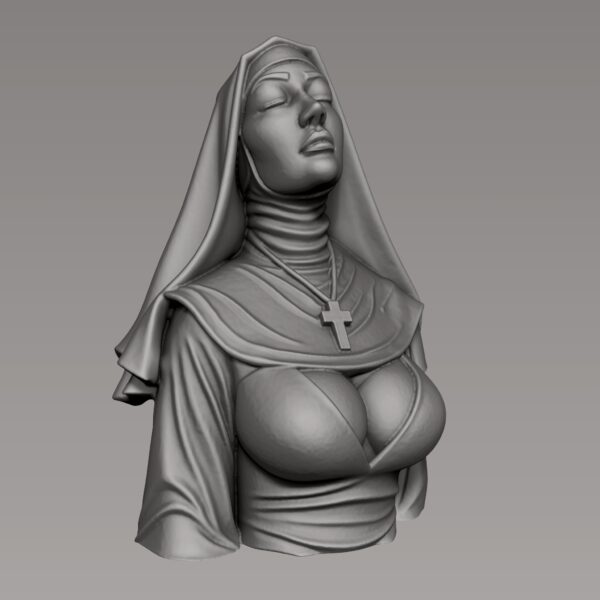 Busto de monja sexy, modelo 3D imprimible - Image 8