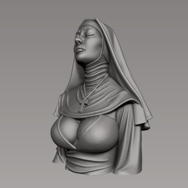 Busto de monja sexy, modelo 3D imprimible - Image 9