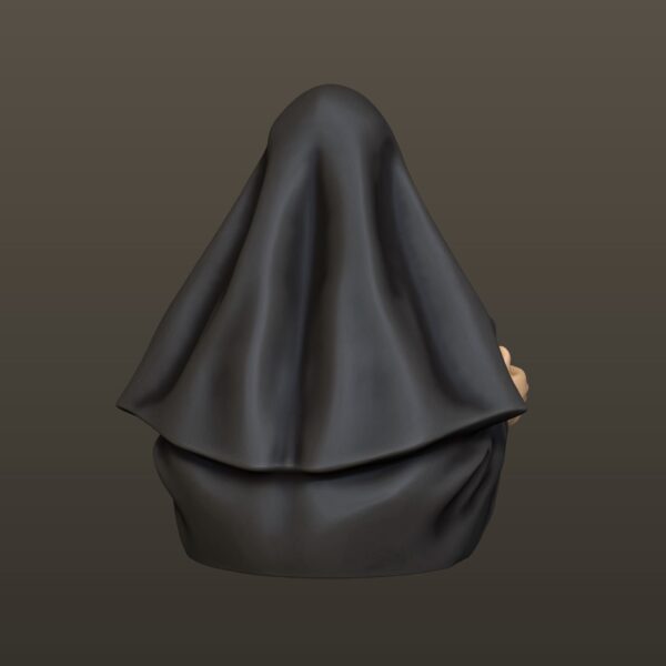 Printable erotic nun bust (NSFW version) - Image 8