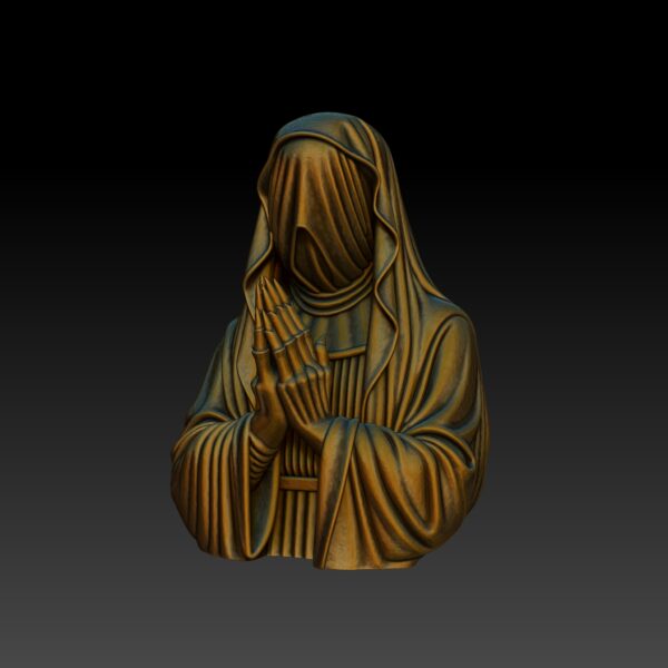 Bust of a Mystic Veiled Nun - Image 5