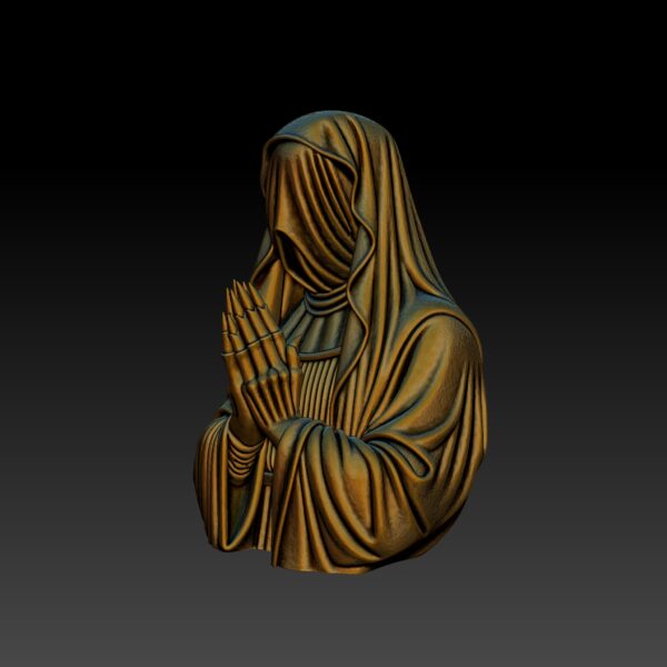 Bust of a Mystic Veiled Nun - Image 2