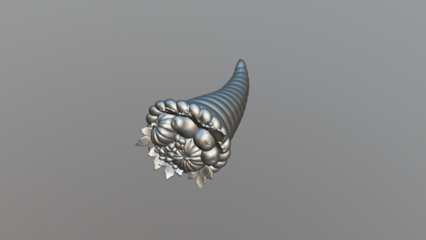 3D paintable Cornucopia - Image 3