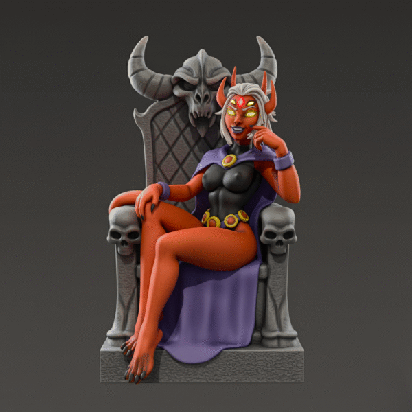 Figura de la Reina Demonio Cuervo para impresión 3D - Image 2