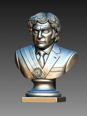 Busto Javier Milei STL para impresión 3D