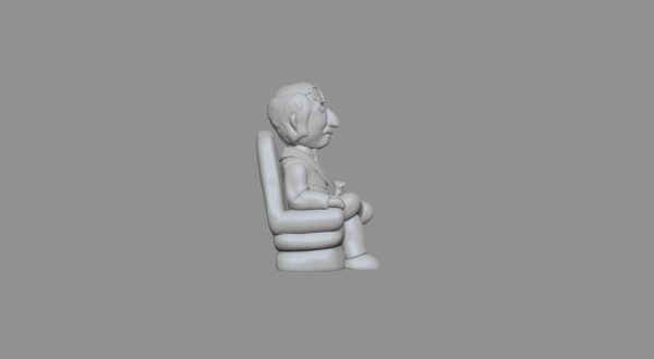 Figura de Carl Gustav Jung en estilo cartoon, modelo para impresión 3D - Image 4