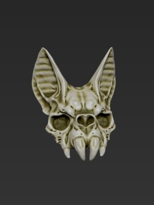 Calavera de murciélago o vampiro para decoración de Halloween