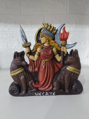 Escultura en relieve de la diosa Hécate, modelo 3D