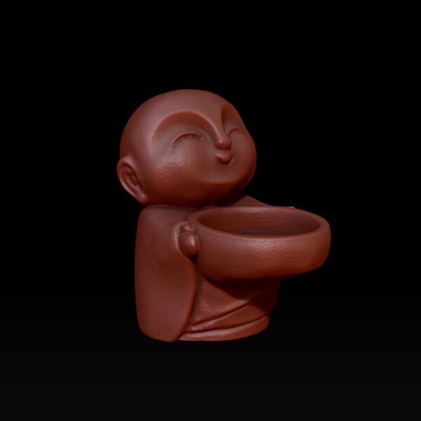 Portavelas LED con estatua de Buda Jizo - Image 4