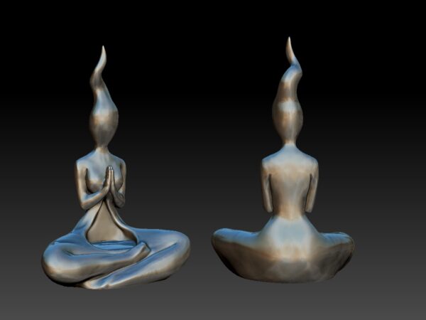 Candelabro LED Llama meditativa porta velas led - Image 5