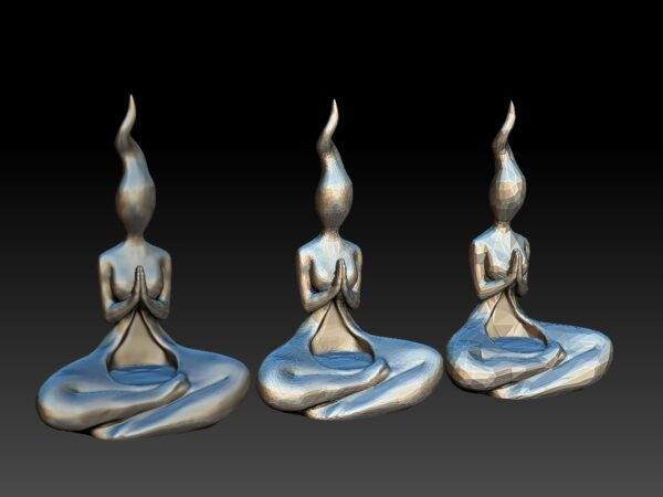 Candelabro LED Llama meditativa porta velas led - Image 3