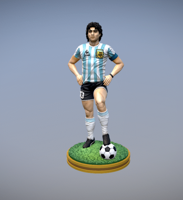 Figure Diego Armando Maradona STL 3d printable - Image 3