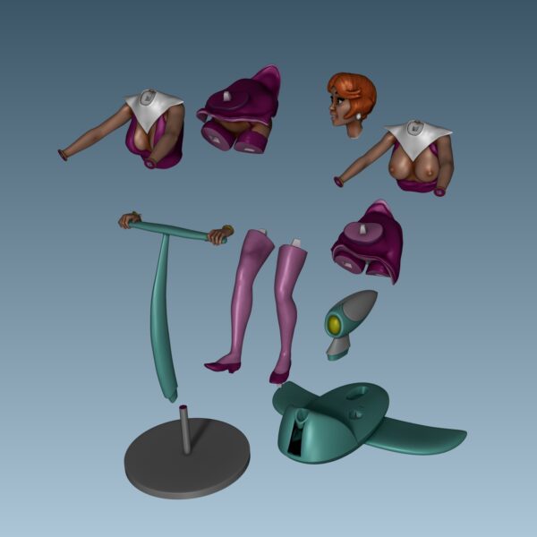 Figurilla de coleccion de Jane Jetson  para impresión 3D - Image 14