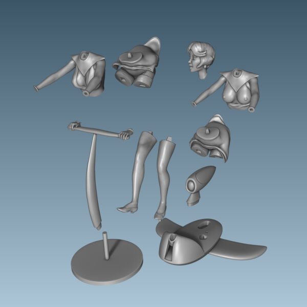 Figurilla de coleccion de Jane Jetson  para impresión 3D - Image 15