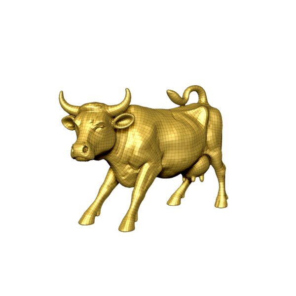 Estatua decorativa de la "Vaca" de Wall Street - Image 4