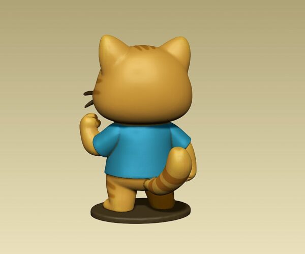 Lindo juguete de figura de gatito enojado - Image 5
