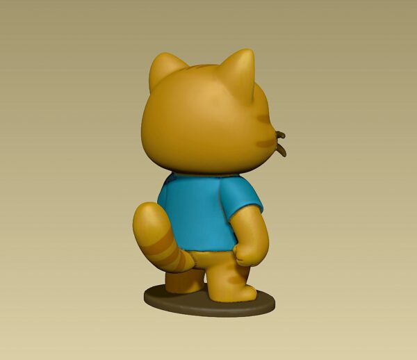 Lindo juguete de figura de gatito enojado - Image 6