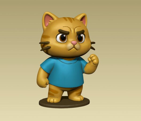 Lindo juguete de figura de gatito enojado - Image 7