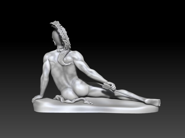 Aquiles Herido en el talon estatua clasica STL - Image 3