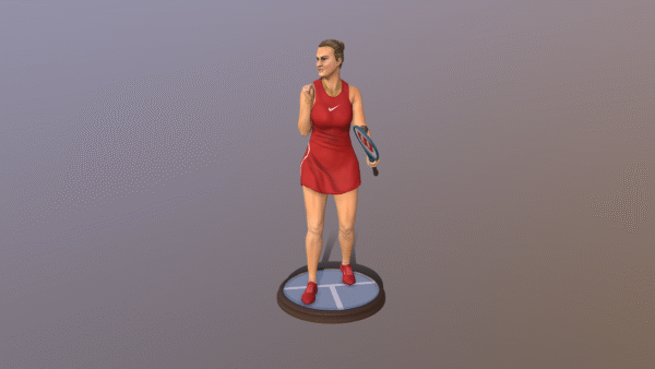Fan art de Aryna Sabalenka, modelo 3D para impresión 3D. - Image 6